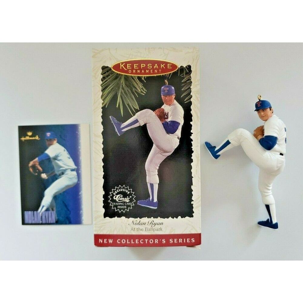 1996 MLB Nolan Ryan, At the Ballpark #1 Hallmark Ornament  New in Box U109/5711